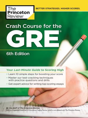 cover image of Crash Course for the GRE